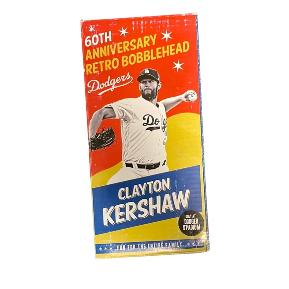 bobblehead Other Clayton Kershaw 6th Anniversary Retro Bobble Head